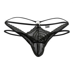 CandyMan String Double Lacet Artémis Noir
